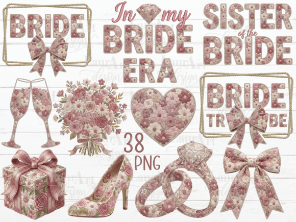Bachelorette Floral Wedding Clipart PNG: A Digital Asset for Celebrations