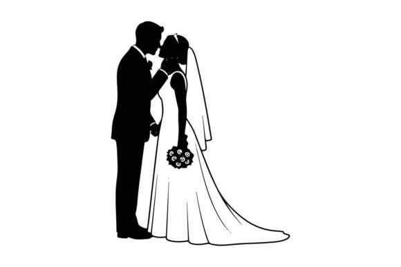 Crafting Timeless Romance: The Wedding Silhouette Vector