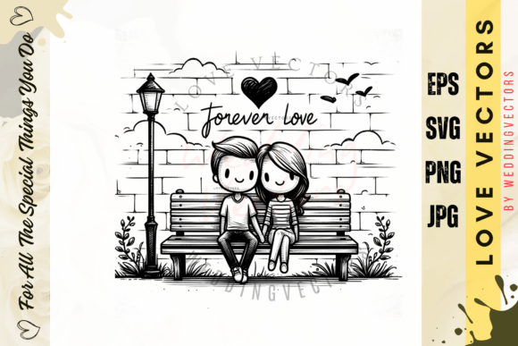 Designing Romance: The Art of Wedding Couple Vectors