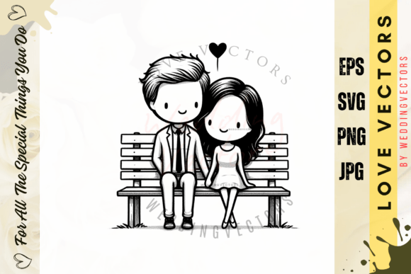 Designing Romance: The C726 Wedding & Love Vector Set