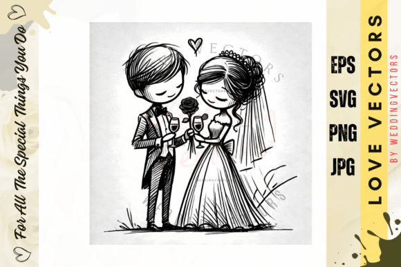 Soft Luxury Wedding Artwork C406: Capturing Everlasting Love